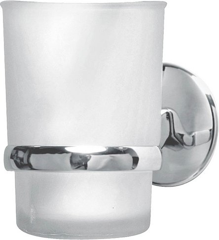 Thumbnail - FACKELMANN Zahnputzbecherhalter »Vision«, BxHxT: 7 x 9,5 x 11,5 cm - silberfarben