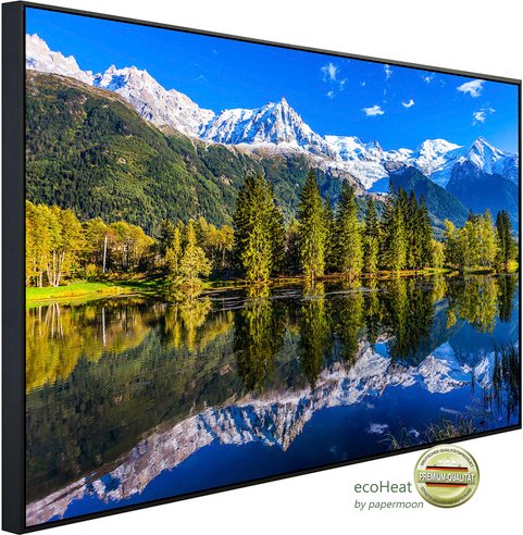 papermoon Infrarotheizung »EcoHeat - See an Bergen «, Matt-Effekt - bunt