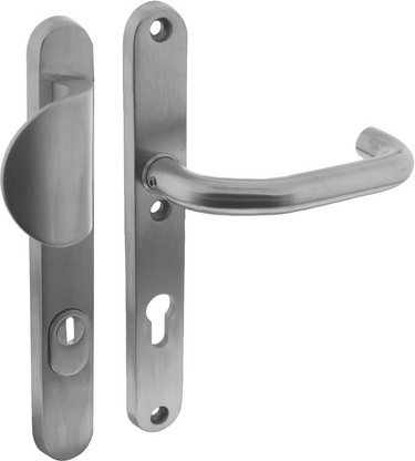 Intersteel Schutzbeschlag, Kernziehschutz PZ 72 mm Schmall Griff/Drücker