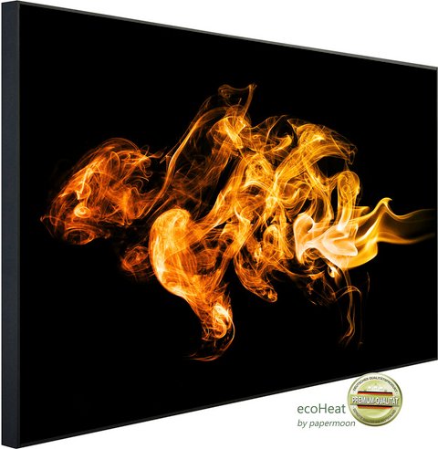 Thumbnail - papermoon Infrarotheizung »EcoHeat - Feuerflammen«, Matt-Effekt - bunt