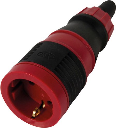 REV Kupplung mit Stecker, Schwarz, Gummi