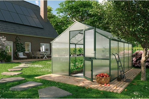 KGT Gewächshaus »Nelke«, 12,74 m², tannengrün - gruen