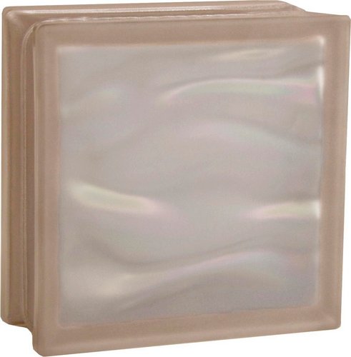 Fuchs Design Glasbaustein, BxH: 190 x 190 mm - beige