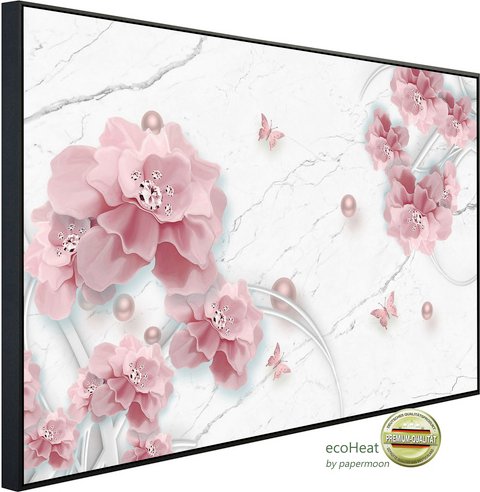 papermoon Infrarotheizung »EcoHeat - Muster mit Blumen«, Matt-Effekt - bunt