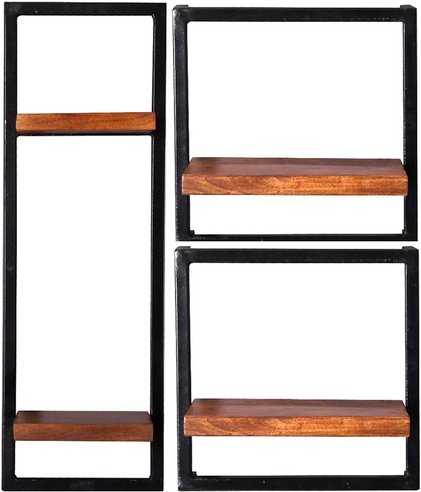 SIT Wandregal »PANAMA«, 4 Fachböden, Holz - braun