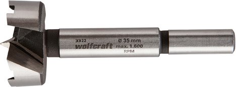 WOLFCRAFT Forstnerbohrer, Ø 35 mm - silberfarben