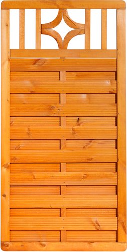 Mr. GARDENER Sichtschutzelement »Usedom«, Fichtenholz/Kiefernholz, HxL: 180 x 90 cm - orange