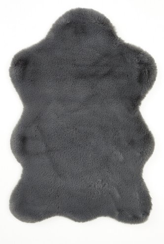 LUXORLIVING Kunstfell »Coste«, 55x80 cm, anthrazit - grau