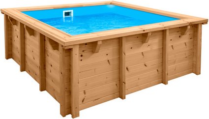INTERLINE Schwimmbecken »Java«, viereckig, BxH: 210x78 cm, Holz - blau