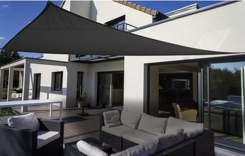 Thumbnail - FLORACORD Dreiecksonnensegel, Breite: 460 cm - schwarz