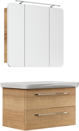 FACKELMANN Waschplatz-Set »MILANO«, 90cm Asteiche - braun