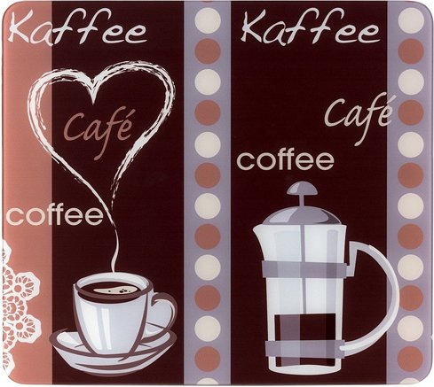 Thumbnail - Maximex Multi-Platte »Kaffeeduft«, BxHxL: 56 x 0,5 x 50 cm, Glas/Silikon, transparent