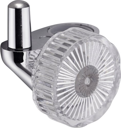 Thumbnail - SCHÜTTE Handbrausehalter, für Brausestangen mit Ø 18 mm, chromfarben, Kunststoff - braun