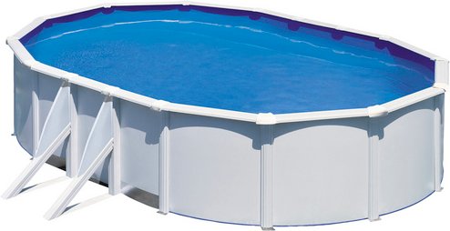 GRE Ovalpool, weiß, BxHxL: 300 x 120 x 500 cm - weiss