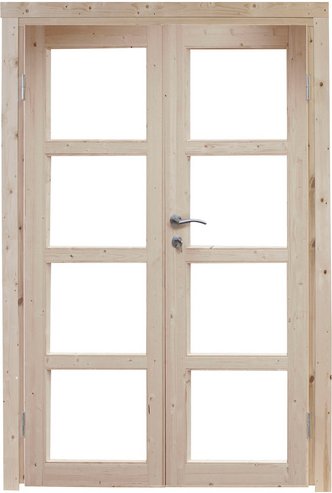 Doppeltür »Thor 40«, Kiefernholz, Natur - beige