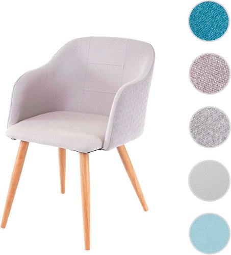 MVG Esszimmerstuhl »MVG-D71«, ohne Drehfunktion - grau