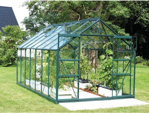 VITAVIA Gewächshaus »Mars«, B x L x H: 257 x 445 x 231,8 cm - gruen