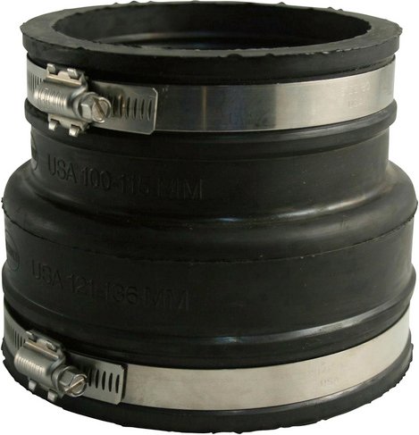 MARLEY Rohrverbinder »Marley HT-Innenentwässerung«, EPDM/Edelstahl, gem. DIN EN 476 - schwarz