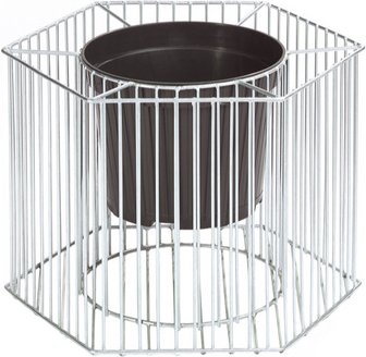 Wilk Gabionen-Pflanzgefäß »Montana M«, BxTxH: 45,5 x 40 x 39 cm, aus 100 % feuerverzinktem Stahl - silberfarben