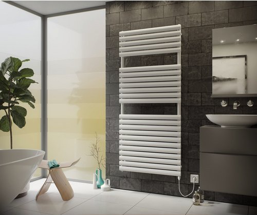 Thumbnail - XIMAX Handtuchwärmer »Nestor«, Anschluss: elektrisch, Typ 1 - weiss