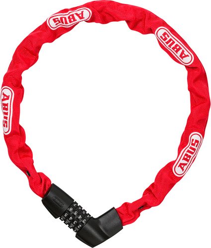 ABUS Kettenschloss »Kettenschloss«, rot, Stahl/Kunststoff