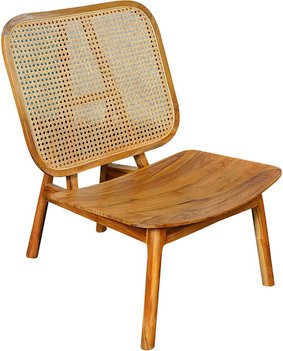 SIT Stuhl »SIT&CHAIRS«, BxHxT: 64 x 86 x 80 cm, Teakholz/rattan - beige