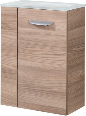 Thumbnail - FACKELMANN Waschbeckenunterschrank »SBC Gäste Bad«, rechts, Steinesche, BxHxT: 44 x 60 x 24,3 cm - braun