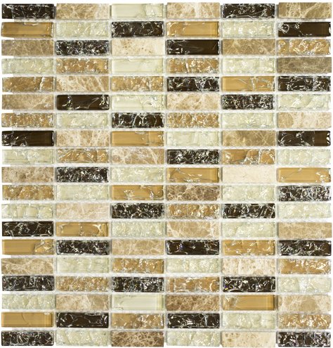 HuH Mosaik Mosaikfliese »Ice Cube«, BxL: 31 x 32,2 cm, Wandbelag - beige