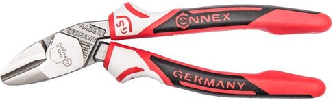 CONNEX Seitenschneider »EvoCut«, gekröpft, rot/silberfarben/schwarz - bunt