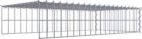 Thumbnail - Gabiona Gabione, silbergrau, Maschenweite 5 cm x 10 cm, Spirale - silberfarben