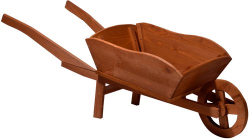 DOBAR Pflanzkarre, BxHxL: 130 cm x 40 cm x 40 cm, Holz - braun