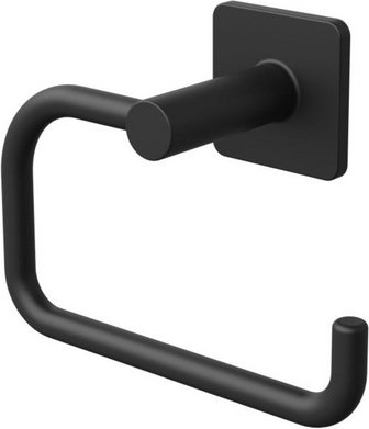 LENZ Toilettenpapierhalter »KOVA«, Schwarz-matt, Montageart: Kleben oder Bohren