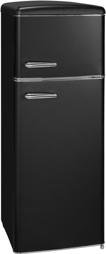 Exquisit Retro Kühl-Gefrierkombination »RKGC270-45-H«, BxHxL: 54,5 x 146,5 x 57,5 cm - schwarz