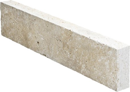 WOHNRAUSCH Randstein »Tosca Cream«, Rasenkante, LxBxH: 100 x 7,5 x 20 cm, Travertin, beige