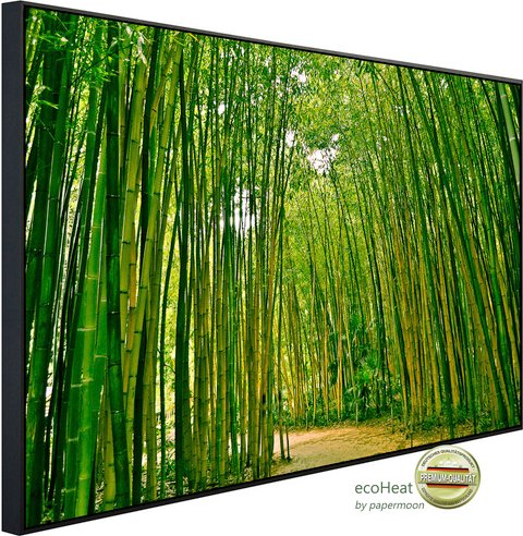 Thumbnail - papermoon Infrarotheizung »EcoHeat - Bambuswald«, Matt-Effekt - bunt