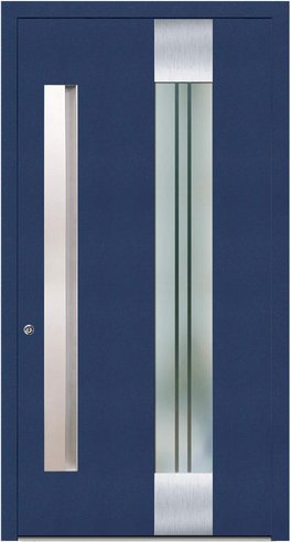 KNOCK Aluminium-Haustür »Marte«, stahlblau