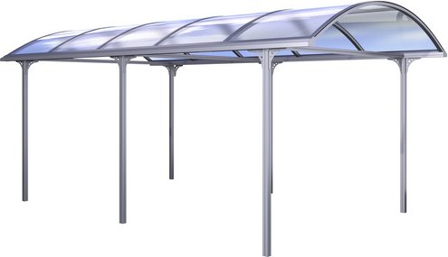 Thumbnail - KGT Carport »Elbe«, Außenmaß BxT: 312 x 531 cm, silberfarben