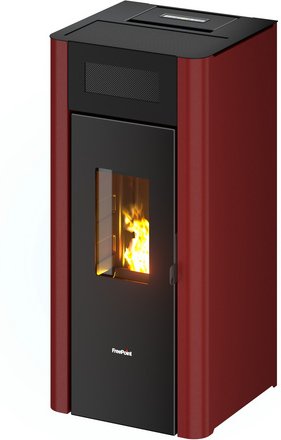 FREEPOINT Pelletofen »Amaranto 9«, 8,5 kW, Stahl, bordeaux - rot