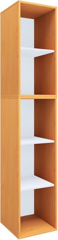 VCM Regal »Lona I«, BxHxL: 37 x 183 x 35,3 cm, Holzwerkstoff - braun