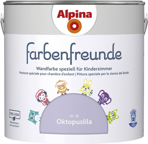 ALPINA Dispersionsfarbe »Farbenfreunde«, Oktopuslila, matt