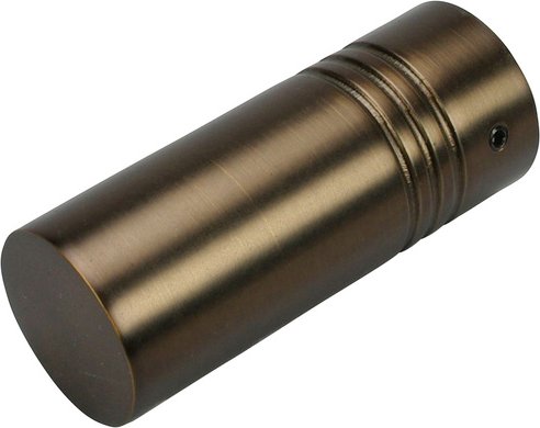 LIEDECO Endstück »Zylinder«, bronzefarben, Metall - braun