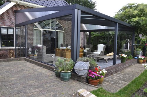 GARDENDREAMS Keilfenster »Legend Edition, Expert Edition«, BxH: 250 x 82,5 cm, Aluminium, anthrazit - grau