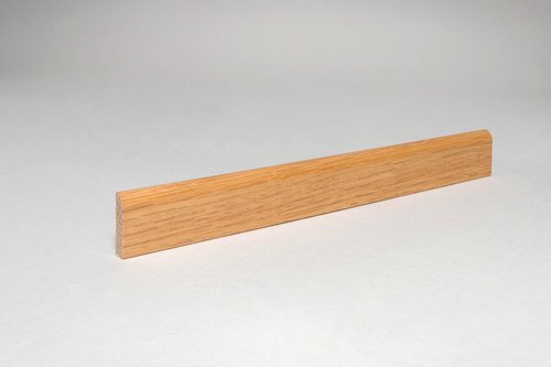 Sockelleiste, Länge: 242 cm, rund/klassisch, eichefarben - braun