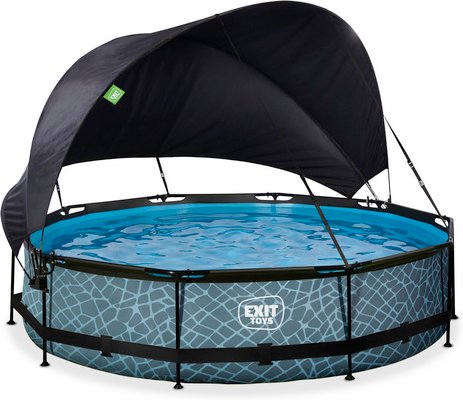 EXIT Toys Pool »Stone Pools«, Ø: 380 cm, 6125 l, grau