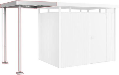 BIOHORT Rückwand »Highline«, BxT: 134 x 181 cm - silberfarben