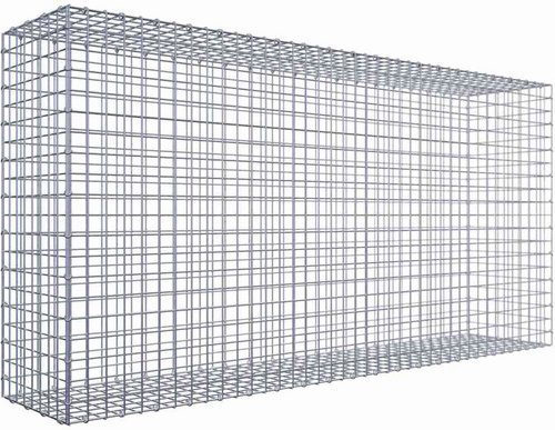 Gabiona Gabione, silbergrau, Maschenweite 5 cm x 5 cm, C-Ring - silberfarben