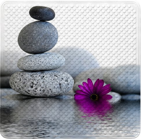 Sanilo Badematte »Energy Stones«, 53 x 53 cm, Grau, Quadratisch