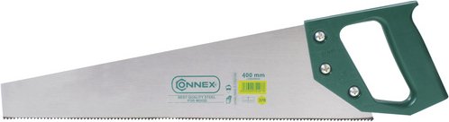 CONNEX Handsäge, Länge: 46 cm, Material Sägeblatt: Metall - silberfarben