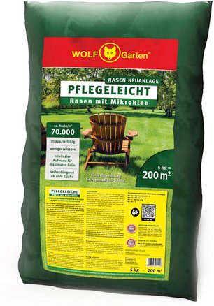 WOLF GARTEN Rasensamen, 5 kg, ausreichend für 200 m²