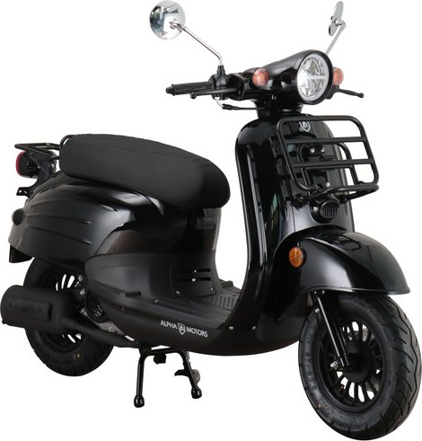ALPHA MOTORS Motorroller »Adria«, 50 cm³, Verbrauch: ca. 2,2 l/100 km - schwarz